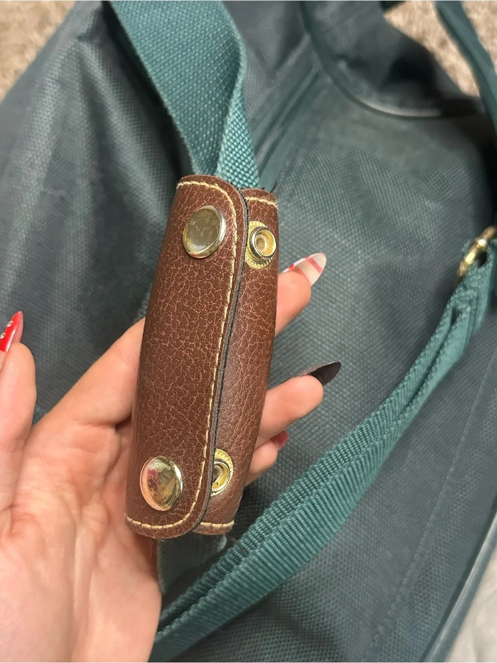 vintage jaguar duffle/messenger bag